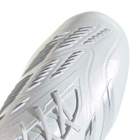 adidas Predator Elite Gras Voetbalschoenen (FG) Wit Zilver