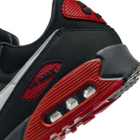 Nike Air Max 90 Sneakers Zwart Donkergrijs Rood Wit