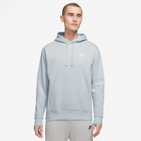 Nike Sportswear Club Fleece Hoodie Tracksuit Light Grey White