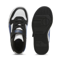 PUMA Rebound Game Low Sneakers Kleuters Wit Zwart Blauw