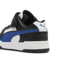 PUMA Rebound Game Low Sneakers Kleuters Wit Zwart Blauw