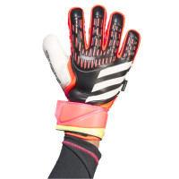 adidas Predator Match Fingersave Keepershandschoenen Zwart Felrood Wit Geel