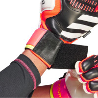 adidas Predator Match Fingersave Keepershandschoenen Zwart Felrood Wit Geel