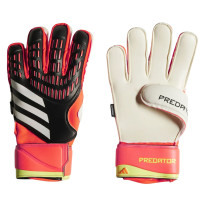 adidas Predator Match Fingersave Keepershandschoenen Zwart Felrood Wit Geel