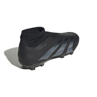 adidas Predator League Veterloze Gras Voetbalschoenen (FG) Zwart Donkergrijs
