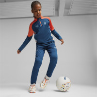 PUMA Neymar Jr. Trainingstrui 1/4-Zip Kids Donkerblauw Oranje