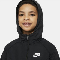 Nike Poly Trainingspak Woven Zwart Kids