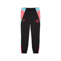 PUMA Manchester City Woven Trainingsbroek 2023-2024 Zwart Lichtblauw Roze