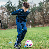 PUMA teamLIGA Full-Zip Trainingspak Kids Donkerblauw Zwart