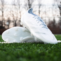 adidas Predator Elite Gras Football Shoes (FG) White Silver