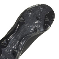 adidas Predator Elite Gras Voetbalschoenen (FG) Kids Zwart Donkergrijs