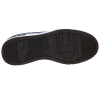 PUMA Rebound Game Low Sneakers Kids Zwart Wit Blauw