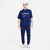 Nike Netherlands Sportswear Club Sweat Pants 2024-2026 Blue Orange