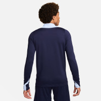 Nike Frankrijk Strike Trainingspak 1/4-Zip 2024-2026 Donkerblauw Lichtblauw