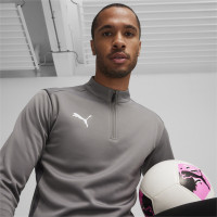 PUMA teamGOAL Trainingstrui 1/4-Zip Grijs Wit