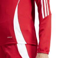 adidas Tiro 24 Trainingstrui 1/4-Zip Dames Rood Wit