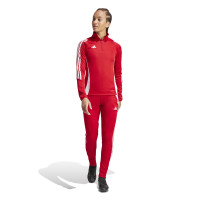 adidas Tiro 24 Trainingstrui 1/4-Zip Dames Rood Wit