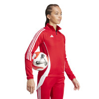 adidas Tiro 24 Trainingstrui 1/4-Zip Dames Rood Wit