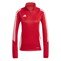 adidas Tiro 24 Trainingstrui 1/4-Zip Dames Rood Wit