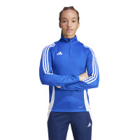 adidas Tiro 24 Trainingspak 1/4-Zip Dames Blauw Donkerblauw Wit
