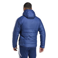 adidas Tiro 24 Winterjas Donkerblauw Wit