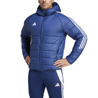 adidas Tiro 24 Winterjas Donkerblauw Wit