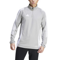 adidas Tiro 24 Trainingstrui 1/4-Zip Lichtgrijs Wit