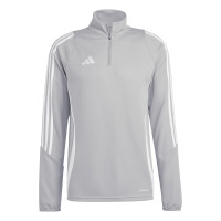 adidas Tiro 24 Trainingstrui 1/4-Zip Lichtgrijs Wit