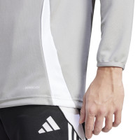 adidas Tiro 24 Trainingstrui 1/4-Zip Lichtgrijs Wit