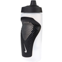 Nike Refuel Bidon Grip 550ML Lichtgrijs Zwart Wit
