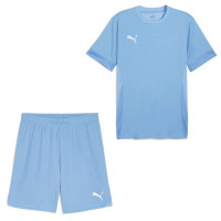PUMA teamGOAL Matchday Voetbaltenue Lichtblauw Wit