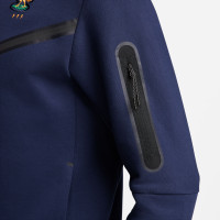 Nike Frankrijk Tech Fleece Vest 2024-2026 Donkerblauw Goud