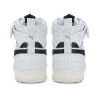 PUMA Rebound Game Sneakers Kids Wit Zwart Goud