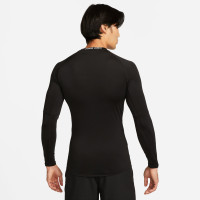 Nike Pro Long Sleeve Base Layer Black White