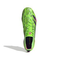 adidas Predator Elite Gras Football Shoes (FG) Green Pink Purple