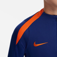 Nike Nederland Strike Trainingstrui Set 1/4-Zip 2024-2026 Kids Blauw Oranje