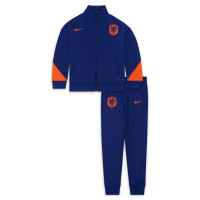 Nike Netherlands Strike Full-Zip Tracksuit 2024-2026 Preschoolers Blue Orange