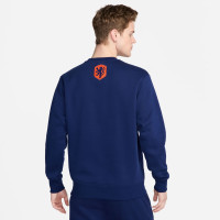 Nike Nederland Sportswear Club Crew Trainingspak 2024-2026 Blauw Oranje