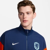 Nike Nederland Strike Anthem Trainingsjack 2024-2026 Blauw Oranje Wit