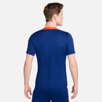 Nike Nederland Strike Trainingsshirt 2024-2026 Blauw Oranje