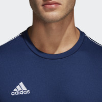 adidas Core 18 Trainingsshirt Donkerblauw Wit