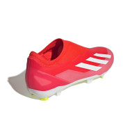 adidas X Crazyfast League Veterloze Gras Voetbalschoenen (FG) Felrood Wit Geel