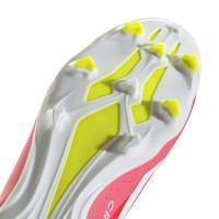 adidas X Crazyfast League Veterloze Gras Voetbalschoenen (FG) Felrood Wit Geel