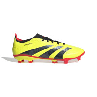 adidas Predator League Gras Voetbalschoenen (FG) Felgeel Zwart Rood