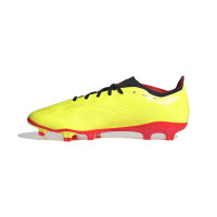 adidas Predator League Gras Voetbalschoenen (FG) Felgeel Zwart Rood