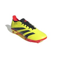 adidas Predator League Gras Voetbalschoenen (FG) Felgeel Zwart Rood