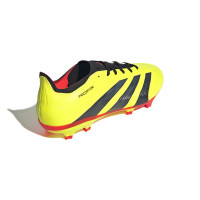 adidas Predator League Gras Voetbalschoenen (FG) Felgeel Zwart Rood