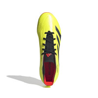 adidas Predator League Gras Voetbalschoenen (FG) Felgeel Zwart Rood