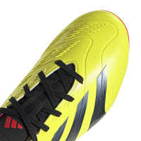 adidas Predator League Gras Voetbalschoenen (FG) Felgeel Zwart Rood
