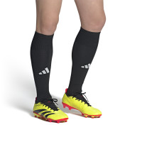 adidas Predator League Gras Voetbalschoenen (FG) Felgeel Zwart Rood